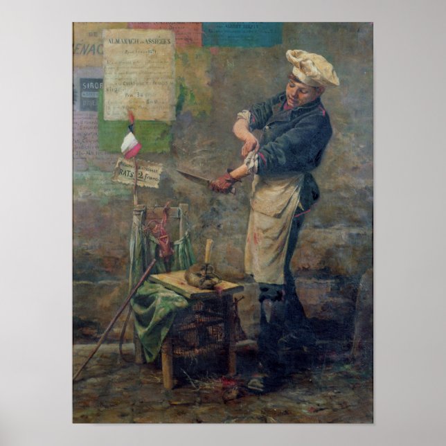 Póster Rat Seller during the Siege of Paris, 1870 (Frente)