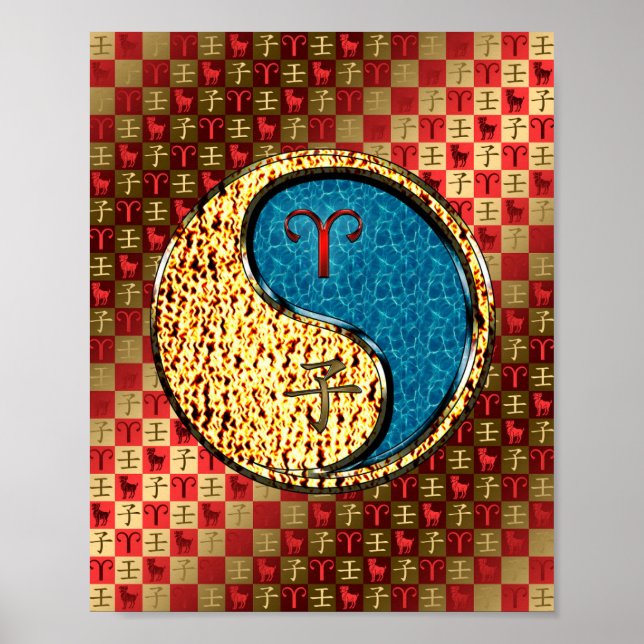 Póster Rata de Aries y Agua (Frente)