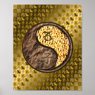 Póster Rata de Capricornio y Fuego