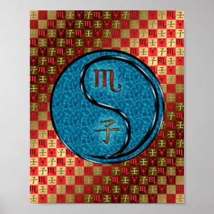 Póster Rata de Escorpio y Agua