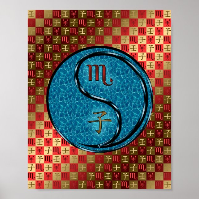 Póster Rata de Escorpio y Agua (Frente)