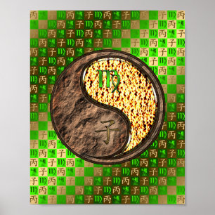 Póster Rata de virus y fuego