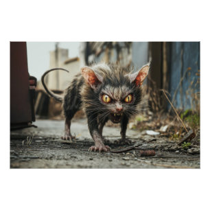 Póster Rata monstruo