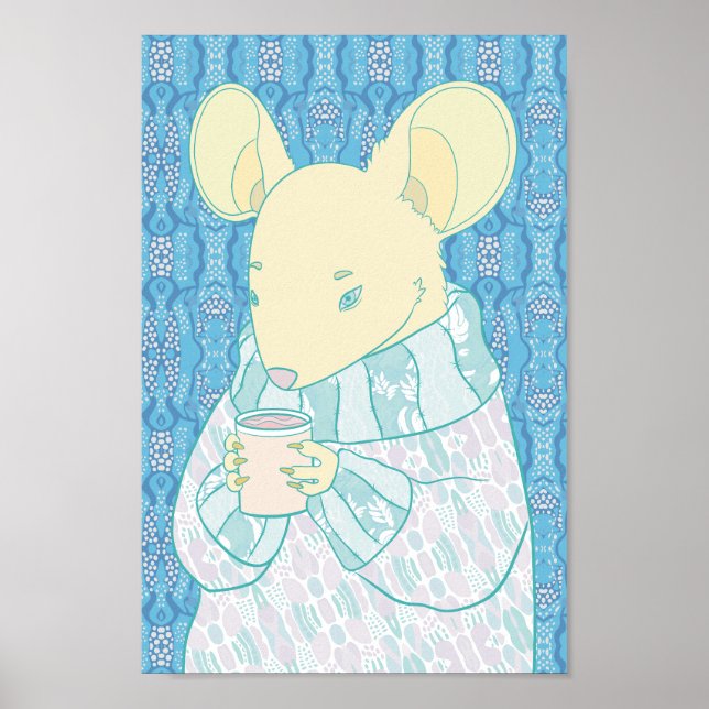 Póster Rata Pequeña Acogedora (Frente)