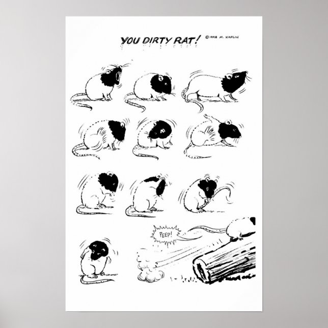Póster ¡Rata Sucia! (Frente)