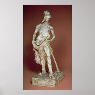 Póster Ratapoil, escultura entonada del yeso