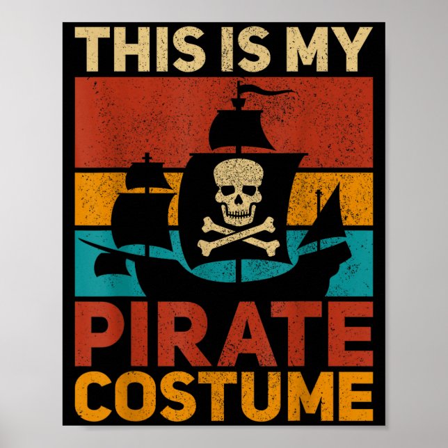 Póster Rate Ship Funny Rate Outfit Rate Costume Retro Rat (Frente)