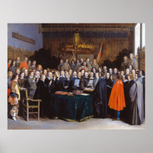 Póster Ratificación del Tratado de Münster 1648