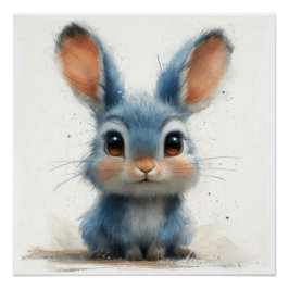 Póster Ratón Blue Bunny: Un conejo con un toque de fantas