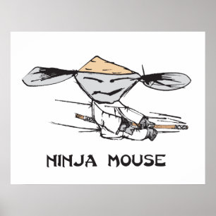 Póster Ratón Ninja