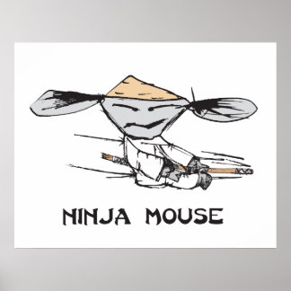 Póster Ratón Ninja