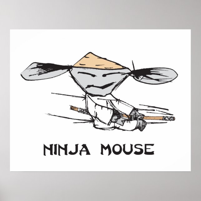 Póster Ratón Ninja (Frente)
