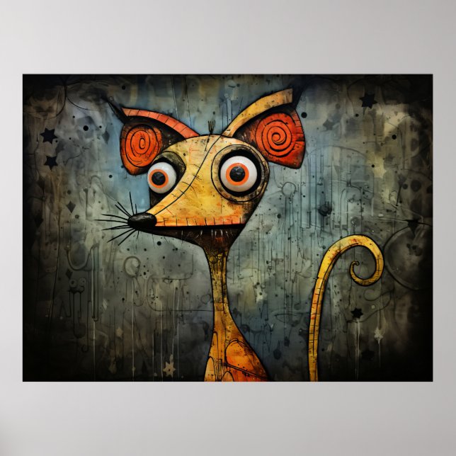 Póster ratón personalizado (Frente)