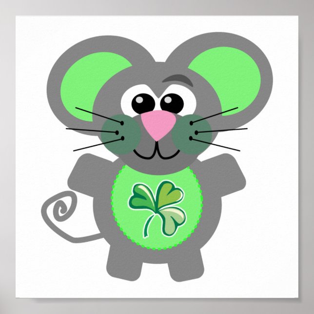 Póster Ratón St. Patty&apos;s Day Goofkins (Frente)