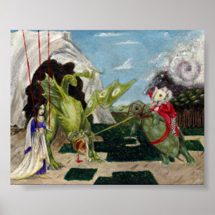 Póster Ratón y poster minúsculo virginal