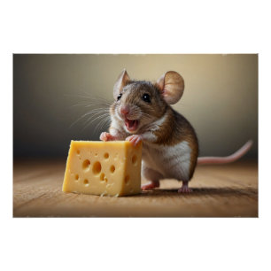 Póster Ratón y queso