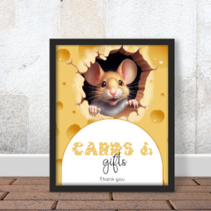 Póster Ratoncito en tarjetas de queso y regalos