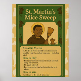 Póster Ratones de San Martín Barrer Juego de Signos de Sa