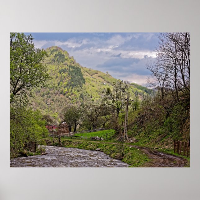 Póster Rau Sadului Condado de Sibiu Rumania (Frente)