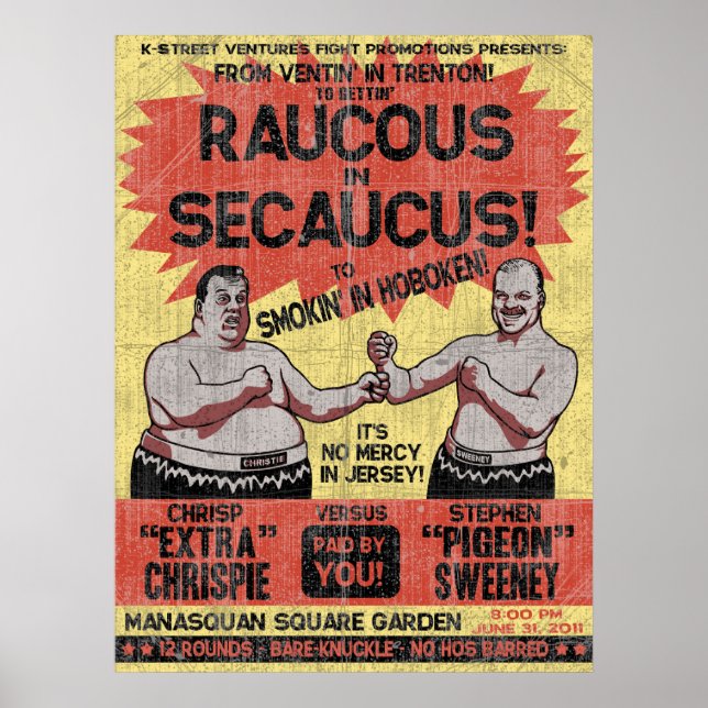 Póster Raucous en Secaucus (Frente)