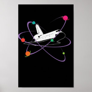 Póster Raumschiff im Weltraum