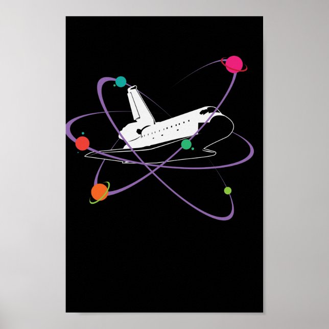 Póster Raumschiff im Weltraum (Frente)