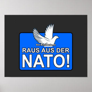 Póster RAUS AUS BAJO LA OTAN (Friedenstaube) -POSTER