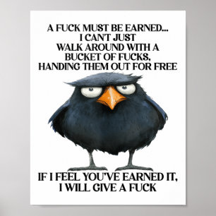 Póster Raven A Porque Debe Ganarse No Puedo Caminar Por A