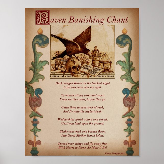 PÓSTER RAVEN BANISHING CHANT (Frente)