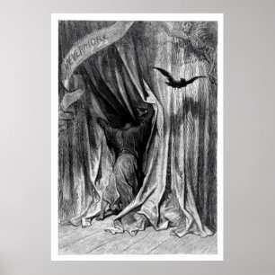Póster Raven de Edgar Allan Poe - Poster de Nevermore