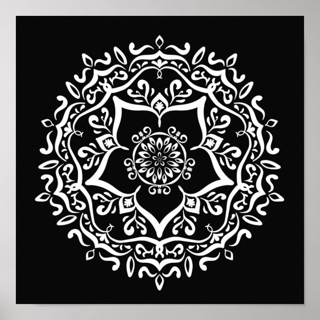 Póster Raven Mandala (Frente)