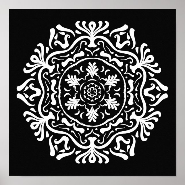 Póster Raven Mandala (Frente)