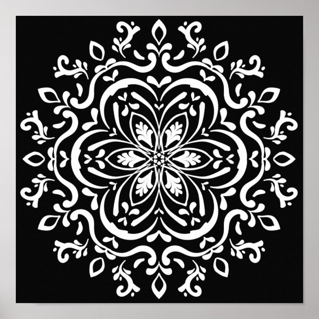 Póster Raven Mandala (Frente)