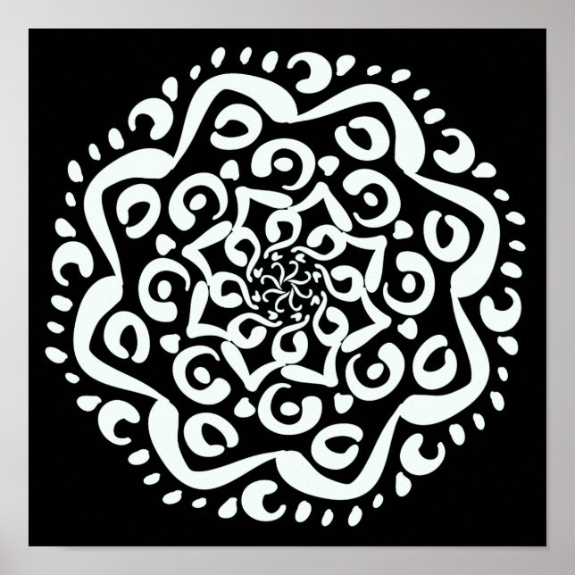 Póster Raven Mandala (Frente)