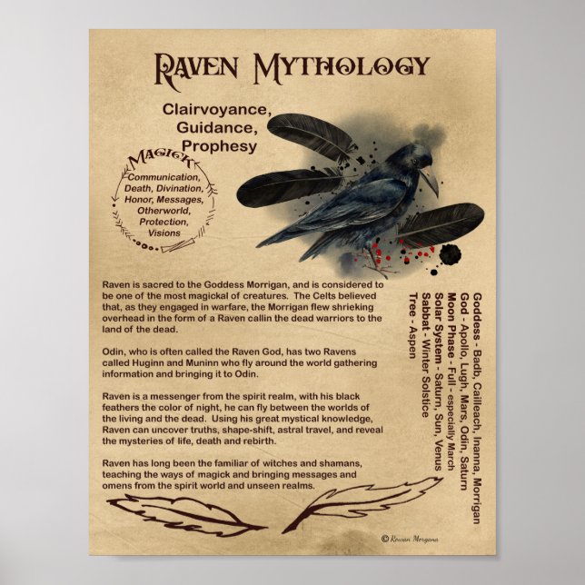 PÓSTER RAVEN MYTHOLOGY POSTER (Frente)