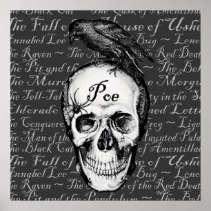Póster Raven Poe Print