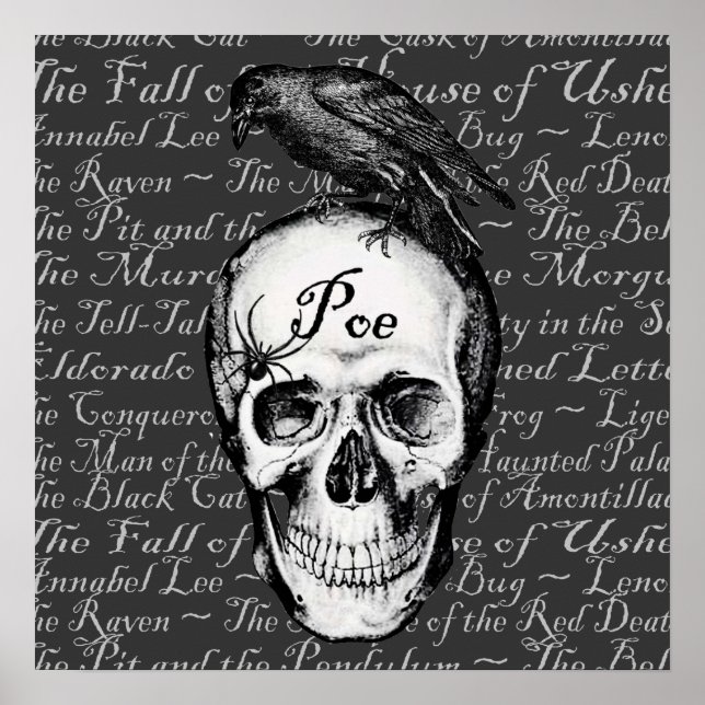 Póster Raven Poe Print (Frente)