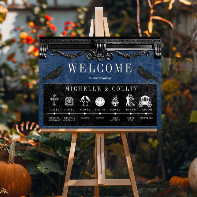 Póster Ravens negras góticas y orden azul de eventos (Subido por el creador)