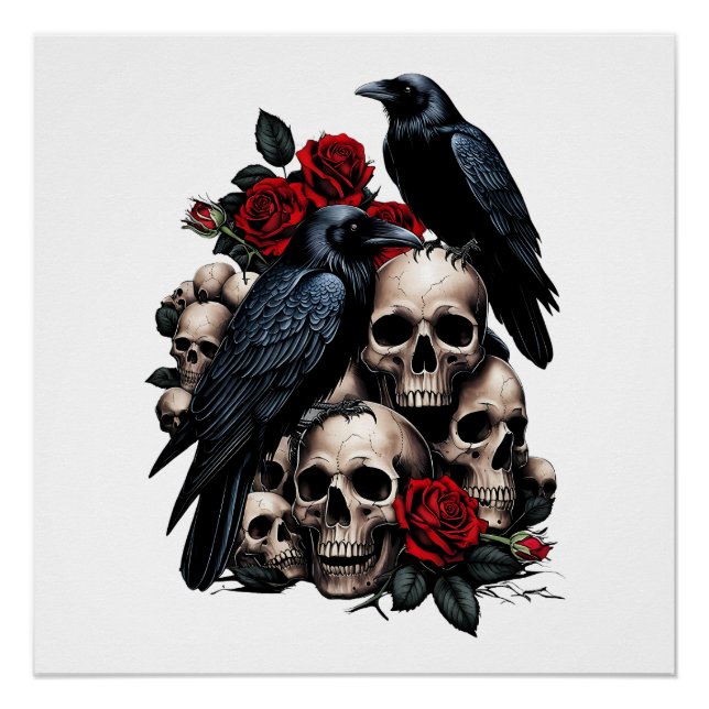 Póster Ravens y Rosas: Una sinfonía gótica (Anverso)
