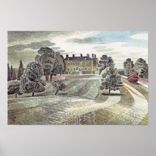 Póster Ravilious - Buscot Park, Farringdon Oxfordshire