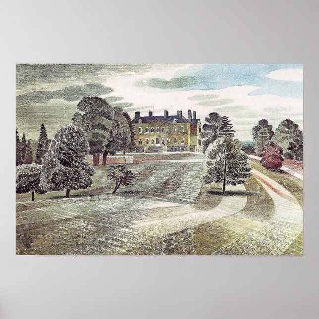 Póster Ravilious - Buscot Park, Farringdon Oxfordshire (Frente)