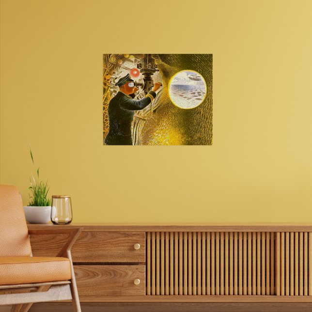 Póster Ravilious - Comandante de un submarino (Salón 2)