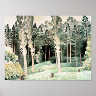 Póster Ravilious - Lombardía Poplars