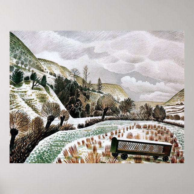 Póster Ravilious - New Year Snow  (Frente)