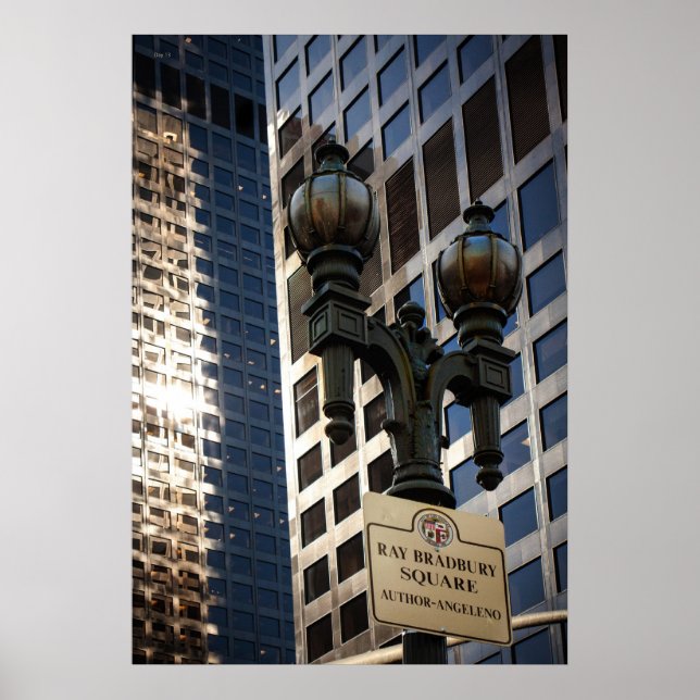 Póster Ray Bradbury Square, Los Ángeles (Frente)