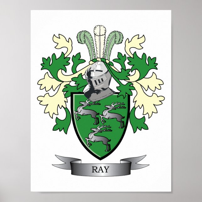 Póster Ray Family Crest Coat. (Frente)