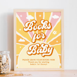 Póster Ray of Sunshine Baby Shower Books for Baby