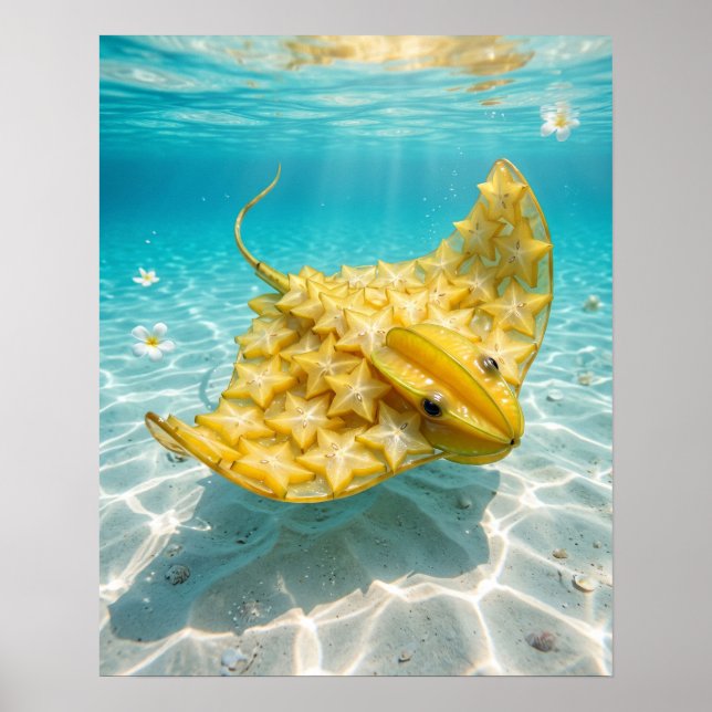 Póster Raya de Starfruit Dorado  (Frente)