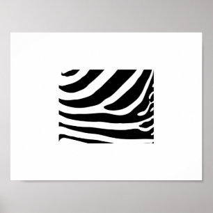 Póster - Rayas abstractas de cebra 2
