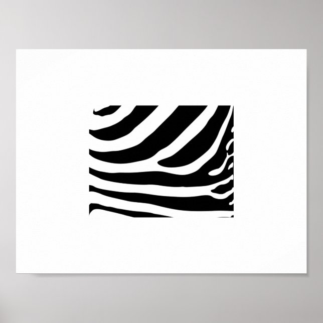 Póster - Rayas abstractas de cebra 2 (Frente)